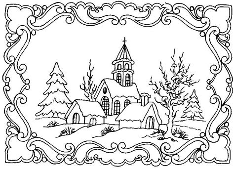 Winter Landscape Coloring Pages at GetColorings.com | Free printable colorings pages to print ...