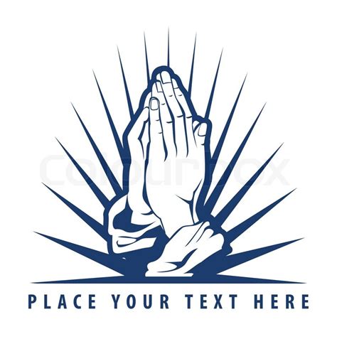 Praying hand | Stock Vector | Colourbox