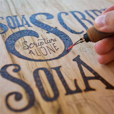 Post | Typostrate | Lettering, Pyrography, Hand lettering