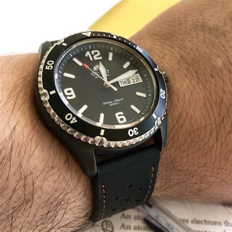 [Orient Mako] My Mako II with black patina : r/Watches