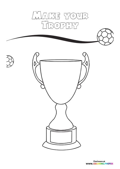 Make your World Cup trophy - Coloring Pages for kids