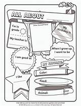 All About Me Coloring Pages sketch template