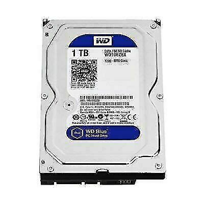 Western Digital Blue WD10EZEX-60WN4A0 3.5in 1TB 7200 RPM SATA 6 Gb/s 64 ...