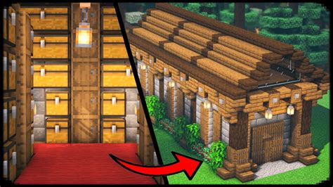 Minecraft: How to Build a Storage House - YouTube