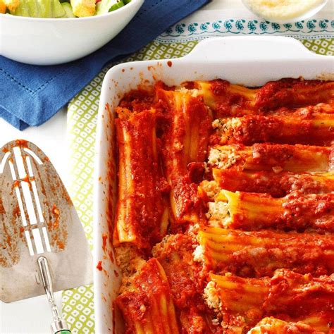 Cheese Manicotti Recipe | Taste of Home