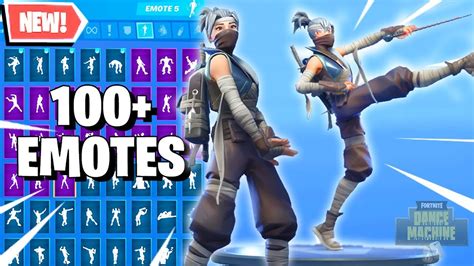 KUNO Fortnite 100+ EMOTES including Drum Major, Raining Doubloons, Slap ...