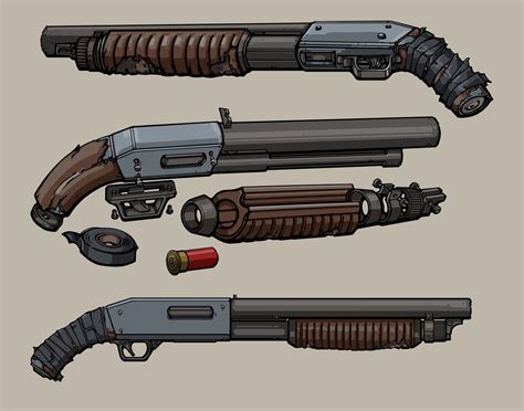 TF2 shotgun concept art Sci Fi Weapons, Weapon Concept Art, Weapons Guns, Fantasy Weapons ...