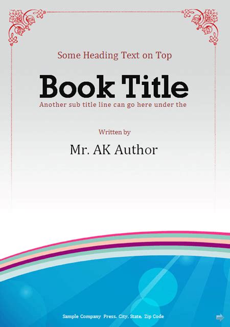 Word Book Template – bonus