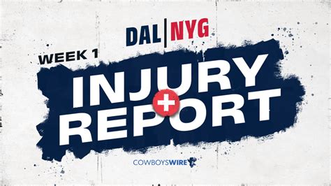 Thursday Injury Report: Cowboys add another OL to list, Giants steady