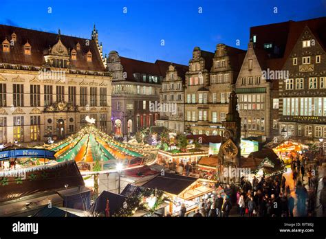 Market Square, Christmas markets, Bremen, Germany, Europe Stock Photo ...