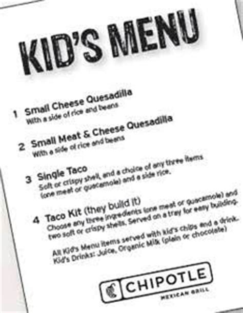 DigiCrumbs: FREE Kids Meal at Chipotle Mexican Grill