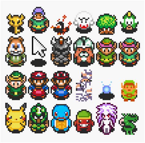 Link Sprite Options - 16 Bit Link Sprite, HD Png Download - kindpng