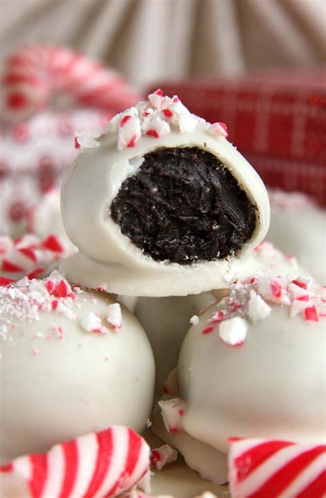 Candy Cane Oreo Truffles - Cakescottage