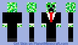 Creeper in suit Minecraft Skin