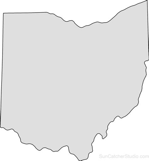 Download Ohio Map Outline Png Shape State Stencil Clip Art Scroll ...