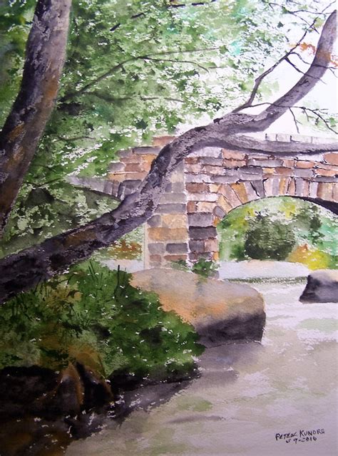 OLD Bridge Paintingpainting of Stone Bridgebridge - Etsy