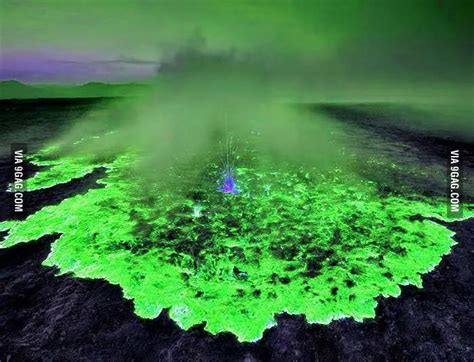 Green lava volcano. Java, Indonesia. - Comic & Webtoon | Volcano, Best ...