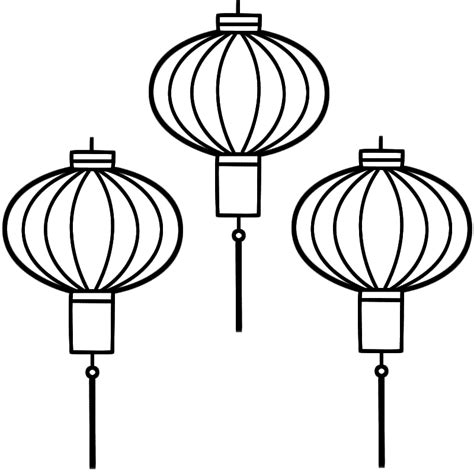 Chinese Lanterns Drawing - ClipArt Best