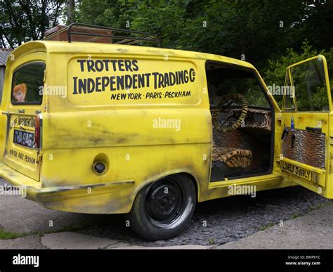 Reliant van as in Only fools and horses BBC series Stock Photo - Alamy