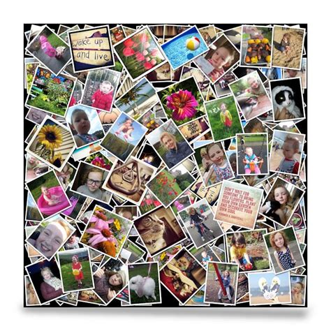 Square photo collage canvas print - Smile canvas prints