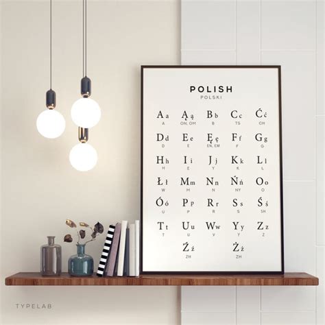 Polish Alphabet Printable Art Polish Digital Print Alphabet | Etsy