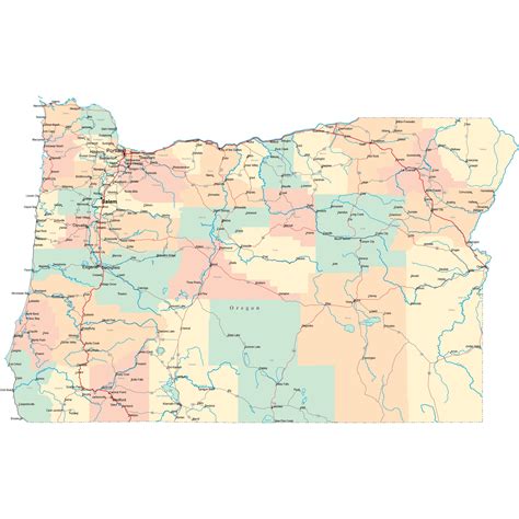 Oregon Road Map - OR Road Map - Oregon Highway Map