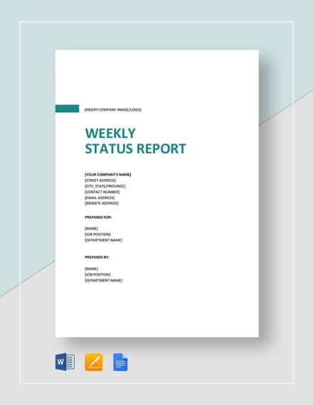 25+ Weekly Report Templates - Free Sample, Example, Format Download ...