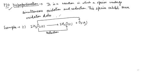 SOLVED:What is meant by 'disproportionation'? Give two examples of disproportionation reaction ...