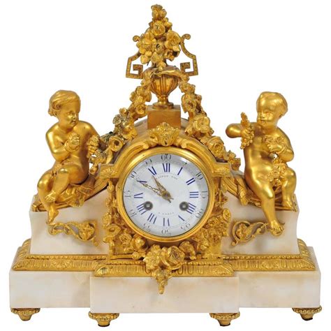 Antique Louis XVI Style Mantel Clock, Raingo Frères, Paris at 1stDibs