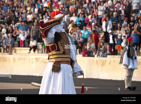 Olympic flame relay ceremony in Athens, Greece Stock Photo - Alamy