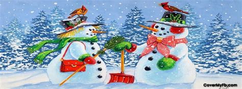 Christmas Snowman Couple Facebook Covers, Christmas Snowman Couple FB Covers, Christmas Snowman ...