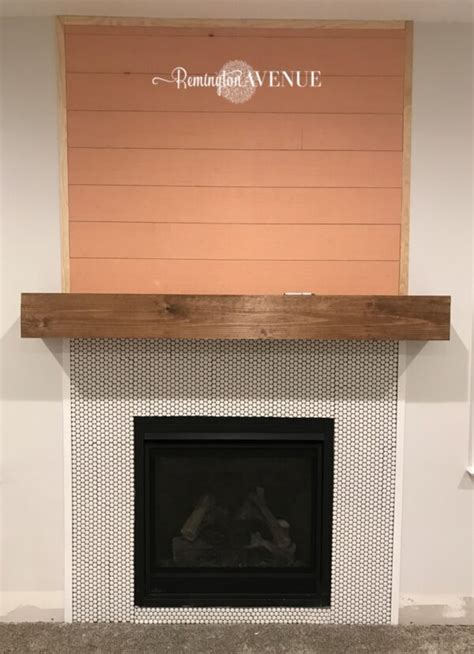 Easy DIY wood mantel - Remington Avenue