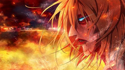 Female Attack Of The Titan digital wallpaper, Shingeki no Kyojin ...