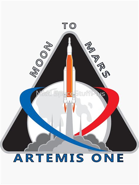 "Artemis Mission One Logo" Sticker for Sale by Spacestuffplus | Redbubble