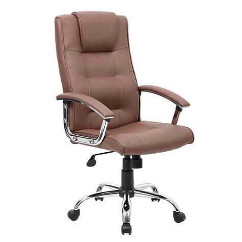 Melbourne Soft Touch Brown Leather Faced Manager Chair from our Leather Office Chairs range.