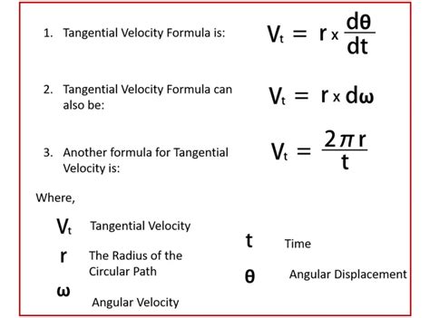 Tangential Linear Velocity Equation - Tessshebaylo
