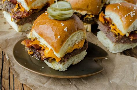 Bacon Cheeseburger Sliders Recipe - Merry About Town