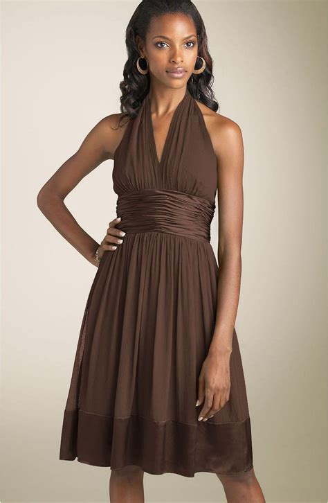 Maggy London Silk Chiffon Halter Dress | Nordstrom