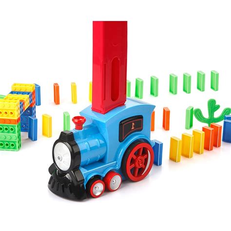 Domino Train Toy Safe Durable Building Stacking Blocks Set Early Educational Children's Puzzle ...