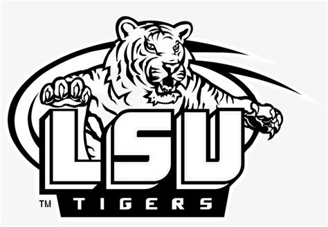 Lsu Tigers Logo Black And White - Lsu Tigers Logo Png Transparent PNG ...