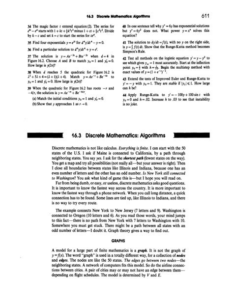 Discrete Mathematics: Algorithms