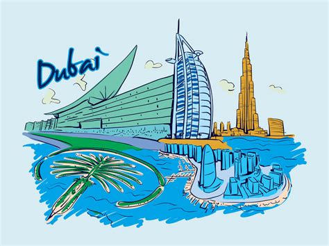 Dubai Vector Vector Art & Graphics | freevector.com