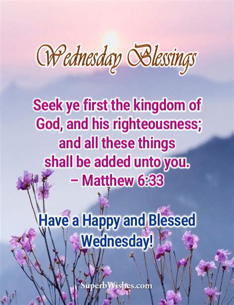 Best Wednesday Blessings Bible Verses Images | SuperbWishes