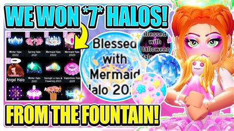 HOW WE WON 7 HALOS FROM THE FOUNTAIN *EASY* GUIDE! 🏰 Royale High GET A HALO GUIDE - YouTube