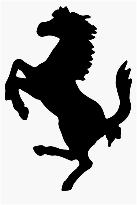 Vintage Horse Silhouette Clip Arts - Ferrari Horse Logo Png, Transparent Png , Transparent Png ...