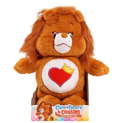 Care Bears & Cousins Brave Heart Stuffed Lion - 13 " Brown Plush Toy ...