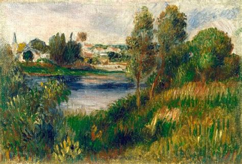 Paysage à Vétheuil par Pierre Auguste Renoir | Peintures renoir, Vetheuil, Renoir