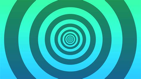 An endless circle moving outside. Green abstract expanding circles animation. seamless loop ...