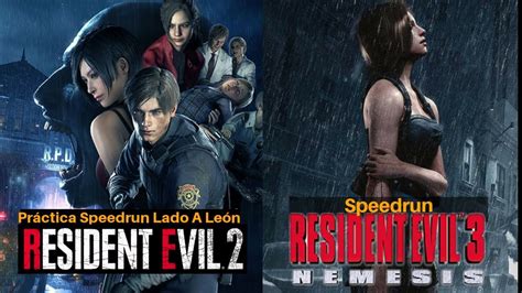 Resident evil 3 Speedrun Any% Hardcore Y Resident 2 Remake- Lado A leon ...