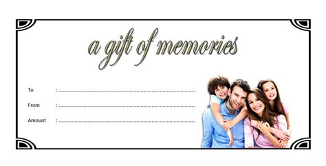 Free photography gift certificate printable template word - bdanova